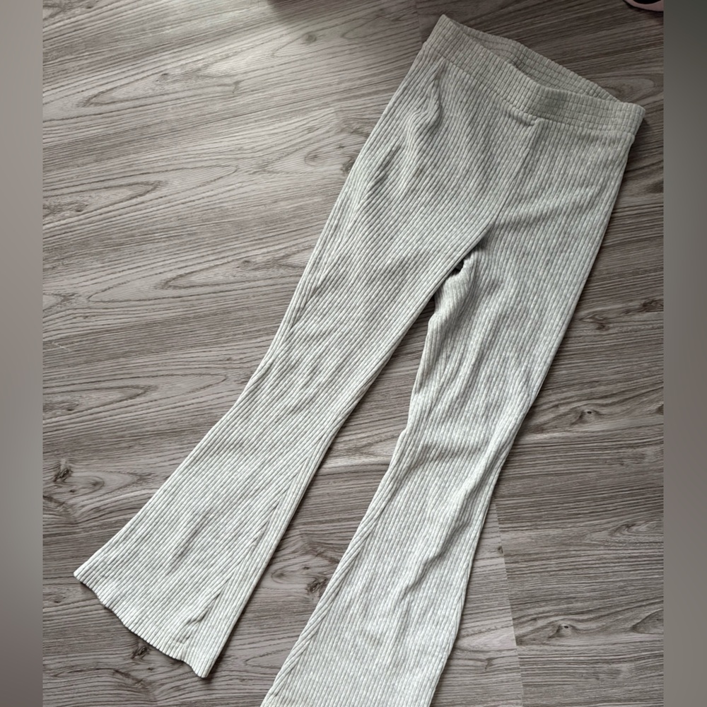 Gray Aerie Ribbed Pants